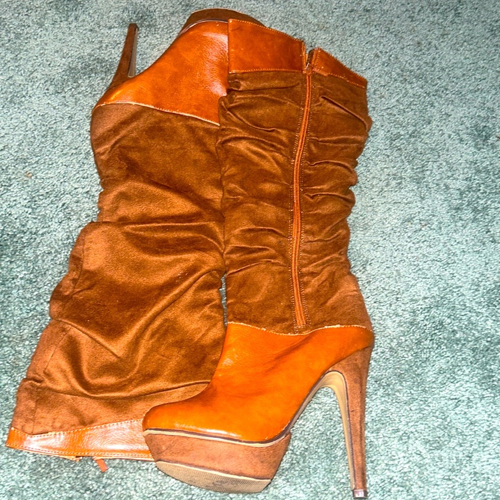 8 1/2 platform heel boots